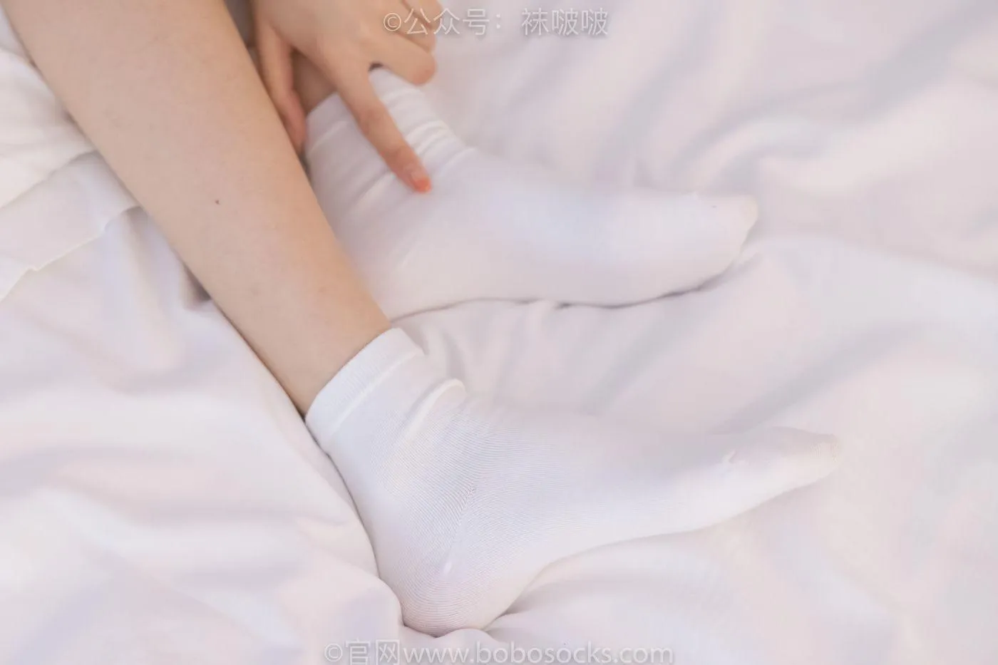 [BoBoSocks袜啵啵]NO.073 稚予-贝壳头、白棉袜、裸足 [145P]插图